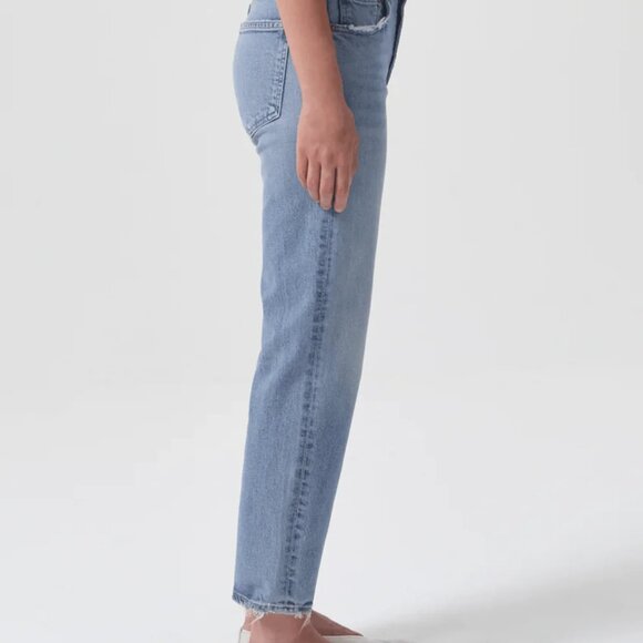 Agolde Jeans Kye Mid Rise Straight Crop Boho Distressed #A9100B-3026 Size 31 - Picture 6 of 15